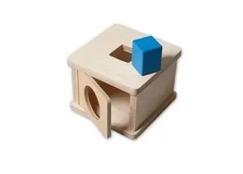 Zabojček s predalom - Moder Kvadrat