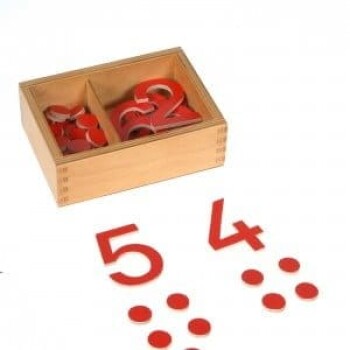 Montessori - Številke in kamenčki 1