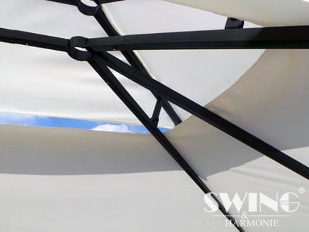 Paviljon 3x4 | Luxus - Sivo bel - "Royal" - Vrtni Paviljon 3x4 m -324232