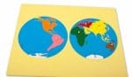 Puzzle | sestavljanka zemljevid sveta - montessori materiali