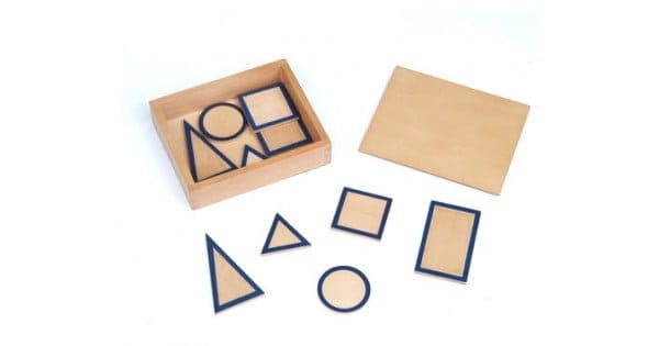 Osnovne ploskve za geometrijska telesa MMM0038 Montessori