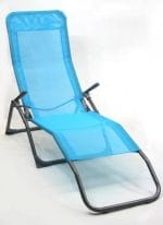 Ležalnik, 141,3x60x93,5 cm Blagovna znamka - Zložljiv plažni ležalnik s kovinskim ogrodjem in tekstilenom v sivi, oranžni, rumeni, svetlo modri in vijola barvi. Obremenitev do 120 kg. Dimenzije 141,3 x 60 x 93,5 cm.