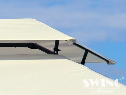 Paviljon | Luxus - Sivo bel - "Royal" - Vrtni Paviljon 3x4 m