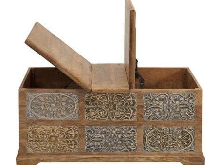 SKRINJA les naravna, svetlo siva, svetlo rjava