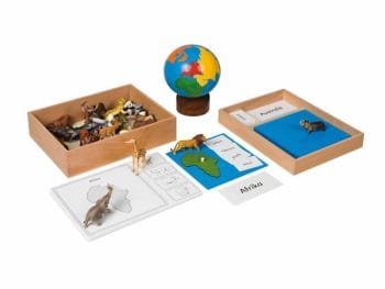 Montessori materiali – Živali in kontinenti | Montessori igrače