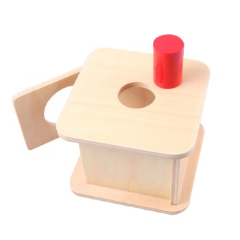 Zabojček s predalom - Rdeč valjček | Montessori