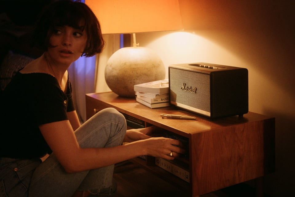 Retro zvočnik Marshall Marshall, vintage zvočnik, retro zvočnik, znamka marshall, marshall zvočnik