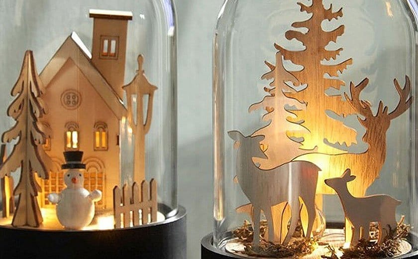 Leseni novoletni okraski kupola Leseni novoletni okraski kupola