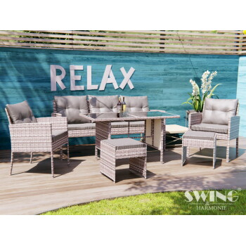 ratan vrtna sedežna garnitura Sunday