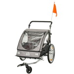 Kolesarska prikolica za otroke + jogger set za tekače – predstavitvena slika