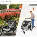 Kolesarska prikolica za otroke + jogger set za tekače – predstavitvena slika