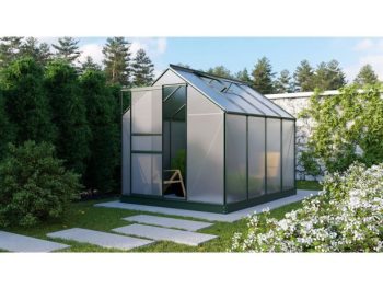 RASTLINJAK, VOLTE PLOŠČE VITAVIA PLANET 5000 HKP 6MM, 1,95X2,57M SMARAGDNA - RASTLINJAK+ OKVIR ZA TEMELJ
