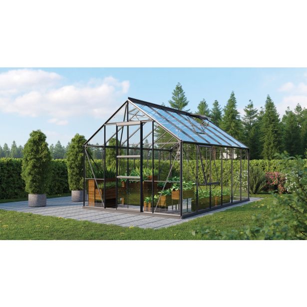 STEKLEN RASTLINJAK VITAVIA MERIDIAN 1 9900 ESG3MM ČRNA 2.6X3.8M STEKLEN RASTLINJAK VITAVIA MERIDIAN 1 9900 ESG3MM ČRNA 2.6X3.8M