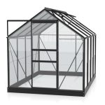 STEKLEN RASTLINJAK VITAVIA PLANET 5000 ESG 3MM, 1,95X2,57M ČRNA - RASTLINJAK+ OKVIR ZA TEMELJ