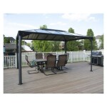 VRTNI PAVILJON PALRAM MARTINIQUE 4300, SIVA/BRONZA – predstavitvena slika