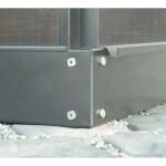 ELEMENT ZA RASTLINJAK VITAVIA JEKLENI OKVIR TEMELJ 5000 / 5900. 12.5CM. ČRNA – predstavitvena slika