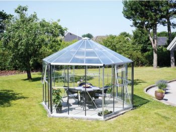 RASTLINJAK, STEKLO-V.PLOŠ VITAVIA PAVILJON HERA 9000 ESG/VP 3/6MM ALU 3.8X3.8M