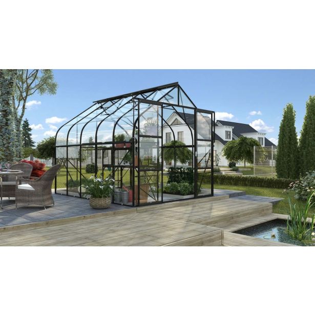 STEKLEN RASTLINJAK VITAVIA DIANA 8300 ESG 3MM ČRNA 2.6X3.2M STEKLEN RASTLINJAK VITAVIA DIANA 8300 ESG 3MM ČRNA 2.6X3.2M