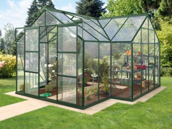 STEKLEN RASTLINJAK VITAVIA ORANŽERIJA SIRIUS ESG 3MM SMARAGDNA 3.8X3.8M