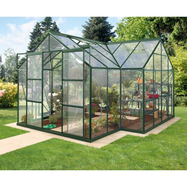 STEKLEN RASTLINJAK VITAVIA ORANŽERIJA SIRIUS ESG 3MM SMARAGDNA 3.8X3.8M STEKLEN RASTLINJAK VITAVIA ORANŽERIJA SIRIUS ESG 3MM SMARAGDNA 3.8X3.8M