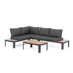 KOVINSKA VRTNA GARNITURA BIZZOTTO NARELLE CHAR YK13 KOTNA SOFA SET3 W-CU