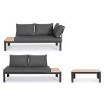 KOVINSKA VRTNA GARNITURA BIZZOTTO NARELLE CHAR YK13 CORNER SOFA SET3 W-CU – predstavitvena slika