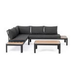KOVINSKA VRTNA GARNITURA BIZZOTTO NARELLE CHAR YK13 CORNER SOFA SET3 W-CU – predstavitvena slika