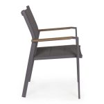 KOVINSKI STOL BIZZOTTO KUBIK CHARCOAL SJ61 – predstavitvena slika