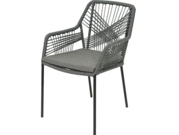 KOVINSKI STOL DECORIS SEVILLE Z ROKONASLONI 63X57X85 CM, SIV