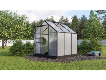RASTLINJAK, VOLTE PLOŠČE VITAVIA PLANET 3800 HKP 6MM, 1,95X1,95M ČRNA - RASTLINJAK+ OKVIR ZA TEMELJ