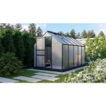 RASTLINJAK, VOLTE PLOŠČE VITAVIA PLANET 6200 HKP 6MM, 1,95X3,21M ČRNA - RASTLINJAK+ OKVIR ZA TEMELJ – predstavitvena slika
