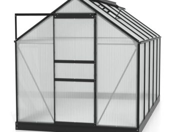 RASTLINJAK, VOLTE PLOŠČE VITAVIA PLANET 6200 HKP 6MM, 1,95X3,21M ČRNA - RASTLINJAK+ OKVIR ZA TEMELJ
