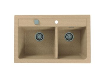 GRANITAL POMIVALNO KORITO ALVEUS ATROX 50, BEIGE G55 790X500 MM