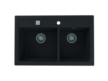 GRANITAL POMIVALNO KORITO ALVEUS ATROX 50, CARBON G91 790X500 MM
