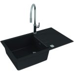 GRANITAL POMIVALNO KORITO ALVEUS CADIT 40, G91 CARBON 860X500 MM – predstavitvena slika