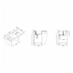 GRANITAL POMIVALNO KORITO ALVEUS FORMIC 30, G05M TWILIGHT 760X500 MM – predstavitvena slika