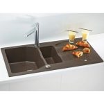 GRANITAL POMIVALNO KORITO ALVEUS SENSUAL 70, CHOCOLATE- G03M 980X520 MM – predstavitvena slika