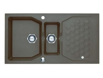 GRANITAL POMIVALNO KORITO ALVEUS SENSUAL 70, CHOCOLATE- G03M 980X520 MM