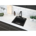 GRANITAL POMIVALNO KORITO DEANTE ZORBA ZQZA 211A SET Z ARMATURO – predstavitvena slika