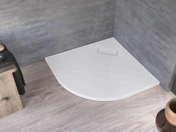 KAD ZA PRHANJE, POLKROŽNA KOLPA SAN DROP 80X80 POLKROŽNA Z OBLOGO R550