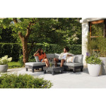 KETER ELEMENTI - SEDEŽNA VRTNA GARNITURA, GRAFITNA BARVA, MOŽNOSTI RAZLIČNIH KONFIGURACIJ – predstavitvena slika