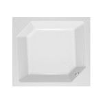 KOPALNA KAD KOTNA KOLPA SAN SAMSON 180X160/2O BELA Z DVEMA OBLOGAMA – predstavitvena slika