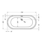 KOPALNA KAD SAMOSTOJEČA KOLPA SAN DALIA-FS 170X80/O BLACK S PRELIVNO GARNITURO – predstavitvena slika