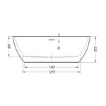 KOPALNA KAD SAMOSTOJEČA KOLPA SAN DALIA-FS 170X80/O BLACK S PRELIVNO GARNITURO – predstavitvena slika