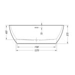 KOPALNA KAD SAMOSTOJEČA KOLPA SAN DALIA-FS 170X80/O WHITE S PRELIVNO GARNITURO – predstavitvena slika