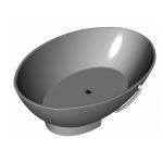KOPALNA KAD SAMOSTOJEČA KOLPA SAN TRISTAN-FS 196X117 BLACK/ WHITE IZ KERROCKA – predstavitvena slika