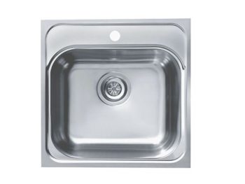 NERJAVNO POMIVALNO KORITO ALVEUS BASIC 140, SATIN 465X465 MM