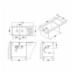 NERJAVNO POMIVALNO KORITO ALVEUS ELEGANT 70, SATIN 1110X510 MM – predstavitvena slika