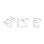 NERJAVNO POMIVALNO KORITO ALVEUS LINE MAXIM 100, SATIN 1160X500 MM – predstavitvena slika