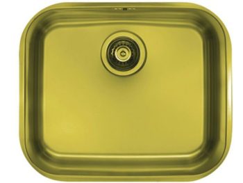 NERJAVNO POMIVALNO KORITO ALVEUS MONARCH VARIANT 10, GOLD 480X400 MM